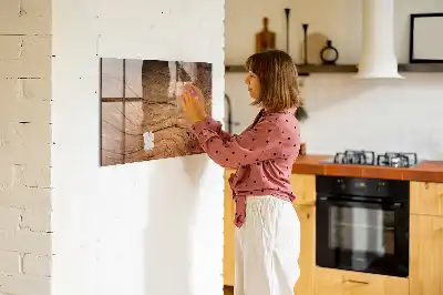Tablă magnetică pentru desen lemn vechi