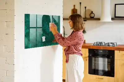 Tablă magnetică pentru scris model Perete de smarald