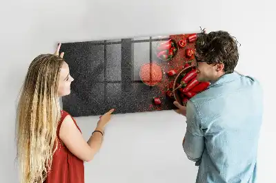 Tablă magnetică pentru scris ardei roșii