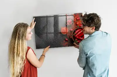 Tablă magnetică pentru scris ardei roșii