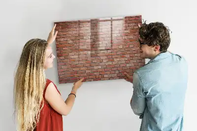 Tablă magnetică pentru scris cu aspect de cărămidă