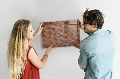 Tablă magnetică pentru scris cu aspect de cărămidă
