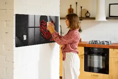 Tablă magnetică pentru notițe cu formă de inimă
