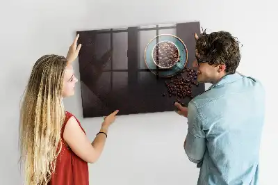 Tablă magnetică pentru scris o ceașcă de cafea