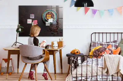 Tablă magnetică pentru scris o ceașcă de cafea