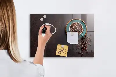 Tablă magnetică pentru scris o ceașcă de cafea