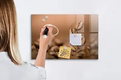 Tablă magnetică pentru scris boabe de cafea