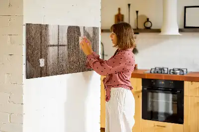Tablă magnetică pentru desen lemn închis