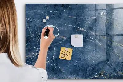 Tablă magnetică pentru scris cu aspect elegant de marmură