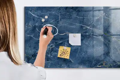 Tablă magnetică pentru scris cu aspect elegant de marmură
