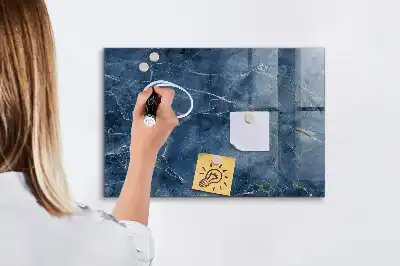Tablă magnetică pentru scris cu aspect elegant de marmură