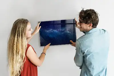 Tablă magnetică pentru desen model cu cer întunecat și stele