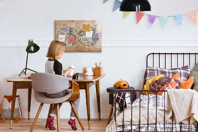 Tablă magnetică pentru desen hartă a globului pământesc
