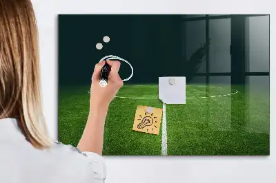 Tablă magnetică pentru tactici model teren de fotbal