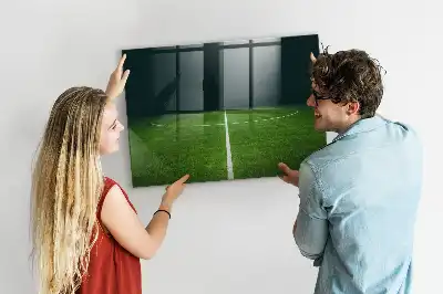 Tablă magnetică pentru tactici model teren de fotbal