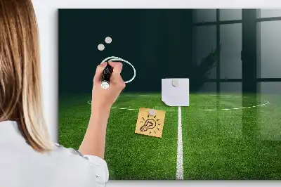 Tablă magnetică pentru tactici model teren de fotbal