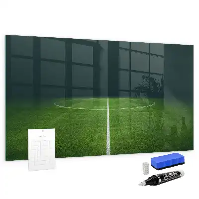 Tablă magnetică pentru tactici model teren de fotbal