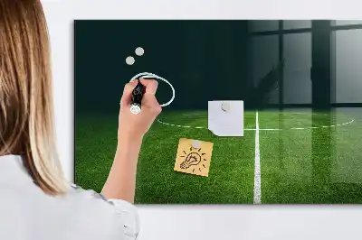 Tablă magnetică pentru tactici model teren de fotbal