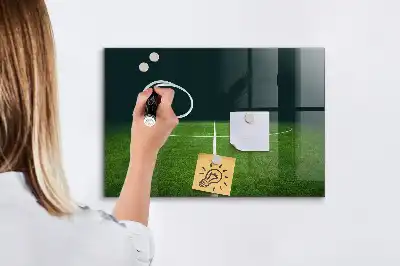 Tablă magnetică pentru tactici model teren de fotbal