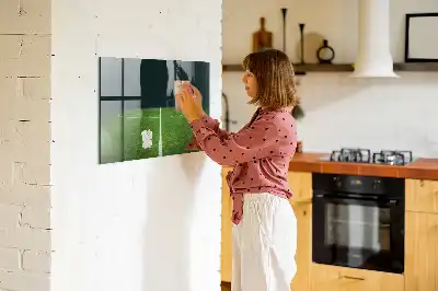 Tablă magnetică pentru tactici model teren de fotbal
