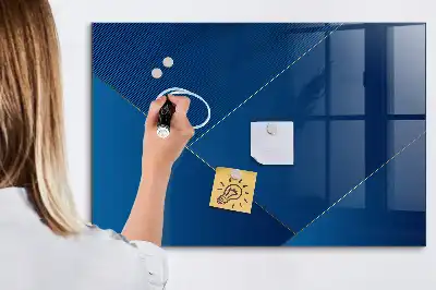 Tablă magnetică pentru notițe cu decorațiune abstractă