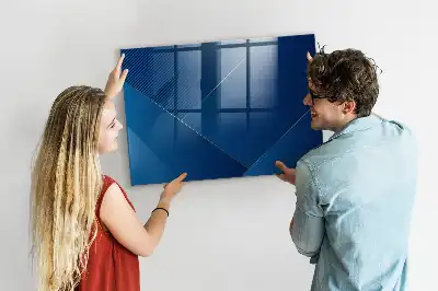 Tablă magnetică pentru notițe cu decorațiune abstractă