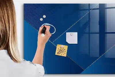 Tablă magnetică pentru notițe cu decorațiune abstractă