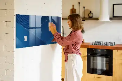 Tablă magnetică pentru notițe cu decorațiune abstractă