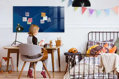 Tablă magnetică pentru notițe cu decorațiune abstractă