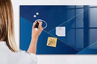 Tablă magnetică pentru notițe cu decorațiune abstractă