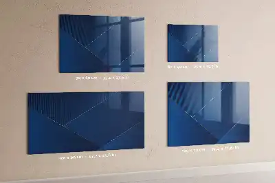 Tablă magnetică pentru notițe cu decorațiune abstractă