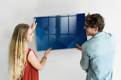 Tablă magnetică pentru notițe cu decorațiune abstractă