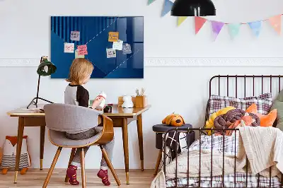 Tablă magnetică pentru notițe cu decorațiune abstractă