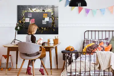 Tablă magnetică pentru desen confeti aurii