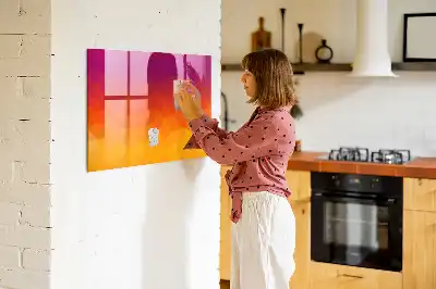 Tablă magnetică pentru desen răsărit de soare