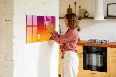 Tablă magnetică pentru desen răsărit de soare
