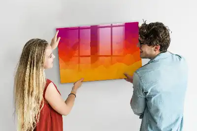 Tablă magnetică pentru desen răsărit de soare