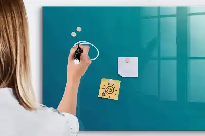 Tablă magnetică pentru scris cu model abstracție marină