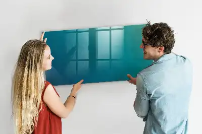 Tablă magnetică pentru scris cu model abstracție marină