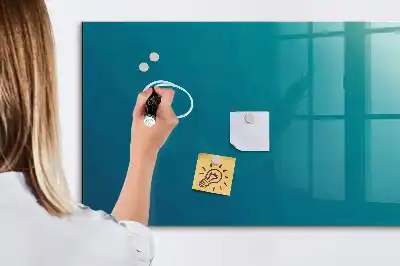 Tablă magnetică pentru scris cu model abstracție marină