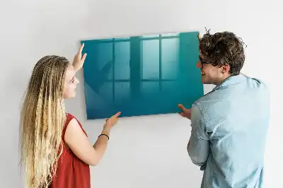 Tablă magnetică pentru scris cu model abstracție marină