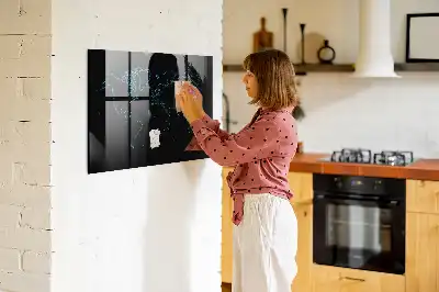 Tablă magnetică pentru scris contururile hărții lumii