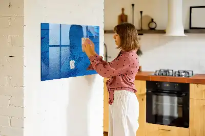 Tablă magnetică pentru scris cu aspect de pene de pasăre