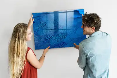 Tablă magnetică pentru scris cu aspect de pene de pasăre