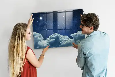 Tablă magnetică pentru desen cer de noapte