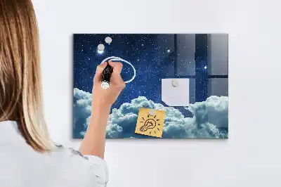 Tablă magnetică pentru desen cer de noapte