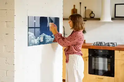 Tablă magnetică pentru desen cer de noapte