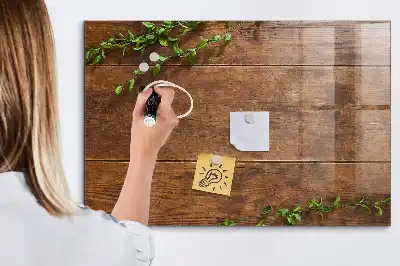Tablă magnetică pentru desen cu cadru rustic din lemn