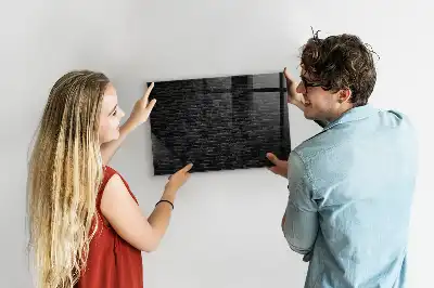 Tablă magnetică pentru scris cu aspect de cărămidă închisă la culoare