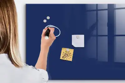 Tablă magnetică de scris culoare albastră